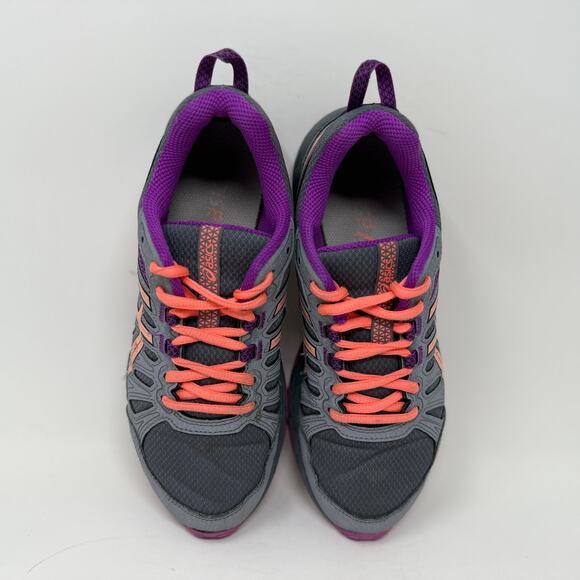 ASICS Gel Venture-7 Run Shoes Womens Sz 6 Gray Orange Lightweight K.8.4 Durable - Picture 13 of 15